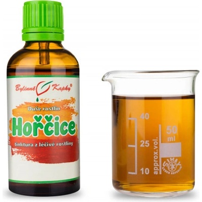 Bylinné kapky Horčica kvapky Duša rastlín tinktúra 50 ml