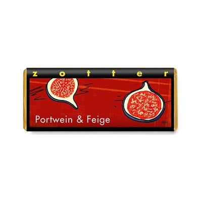 Zotter horká čokoláda Portské a figy, 70 g