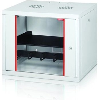 Formrack Комуникационен шкаф Formrack 19" Wall Mounted rack 9U 555/450mm, removable locking sides, height: 460mm, loading capacity: 100kg. , tempered glass door, 19" front rails (back rails optionable) (GLD-9U450/ALFA-9U450)