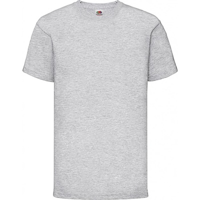 Fruit of the Loom dívčí tričko Valueweight světle šedý melír