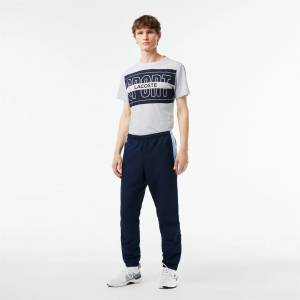 Lacoste Анцуг Lacoste Men's Slim Fit Joggers - Navy Blue/White