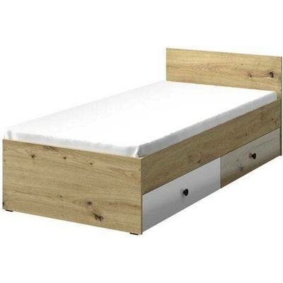 Domel Nero 14 se zásuvkami dub artisan černá lesk