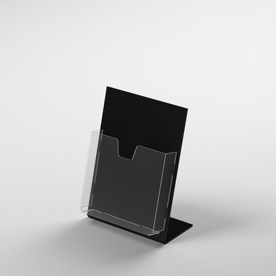 Najcenovky.sk Dvojfarebný stojanček na brožúry formátu DL, A6, A5, A4 A4 210 x 297 mm čierna farba