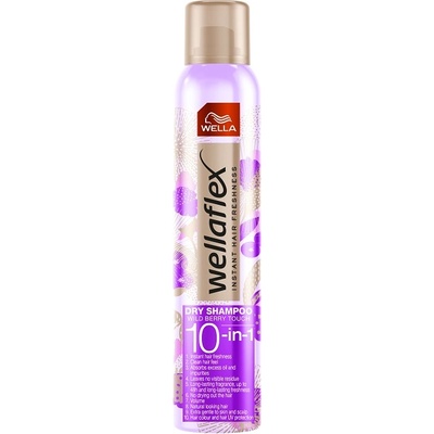 Wella Wellaflex Сух шампоан 10 в 1 Wild Berry Touch, 180 ml