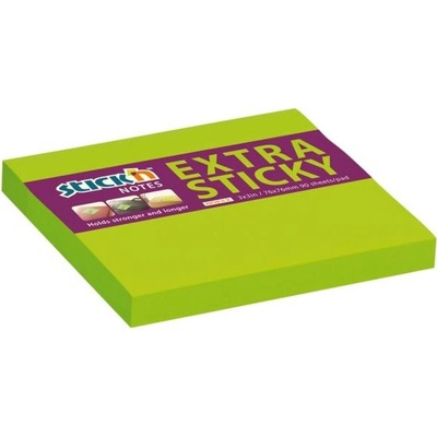STICKN-HOPAX Samolepiaci bloček 76x76mm neónovo zelený