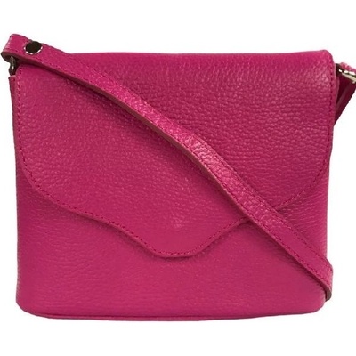Vera Pelle dámská kožená crossbody kabelka fuchsiová 1661 D02/FUXIA