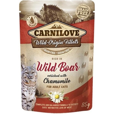 Carnilove Cat Rich in Wild Boar enriched with Chamomile 85 g
