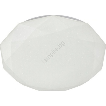 MILAGRO Led плафон hex, 72w, 230v, 3000-6000k, Ø 50 см, бял, с възможност за димиране + дистанционно управление (mi2879)