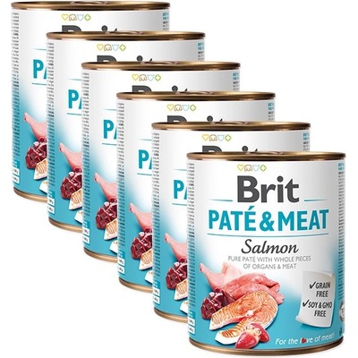 Brit Консерва Brit Paté & Meat Salmon 6 x 800 г