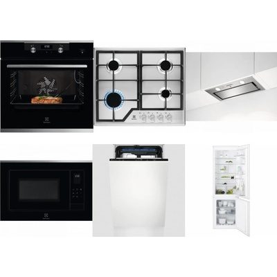 Set Electrolux KODEC75X2 + KGS6426SX + LFG716X + LMS4253TMX + EEM23100L + ENT6TF18S