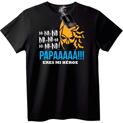 NOONEBRAND Тениска Папа Герой Аниме - 2XL, Black