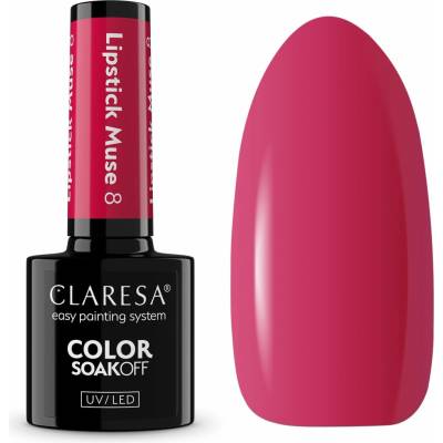 CLARESA Gélový lak Lipstick Muse 8 5 ml