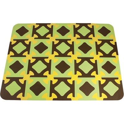 OK Baby - Подложка за игра Play Mats 20 части - зеленокафяво