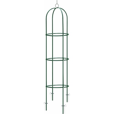 Plonos PL-992 Zahradní kovová opora pro popínavé rostliny 200 cm, zelená – Sleviste.cz