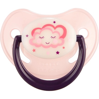 Canpol babies Анатомична светеща залъгалка Canpol - Night Dreams, 0-6 m, Облаче (22/500_pin)