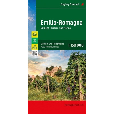 Emilia Romagna 1:150 000 / mapa ulic a volného času