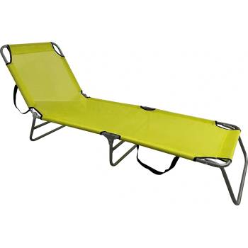 Градински шезлонг keleo зелен и сив