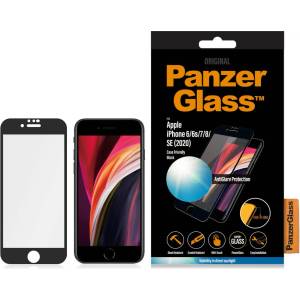 Panzer Стъклен протектор PanzerGlass за Apple iPhone SE2020/7/8/6/6s AntiGlare, CaseFriendly - Черен