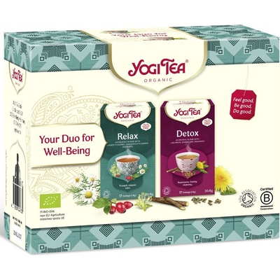 YOGI TEA BIO Darčekové balenie well-being 2 x 17 n.s