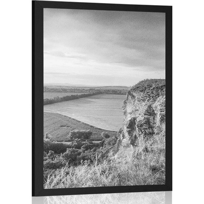 Plakát starý kostel v Nitře v černobílém provedení - 60x90 white