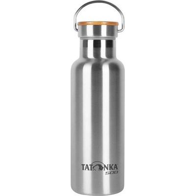 Tatonka Nerezová termofľaša Hot + Cold Stuff Bamboo Lid 500 ml strieborná