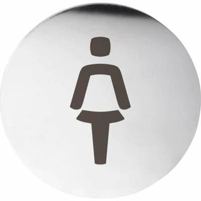 Sapho Sapho, WC ženy označení průměr 75mm, nerez mat, XP111