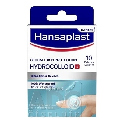 Hansaplast Hydrokoloidná náplasť na prsty 1,9x6 cm (Hydrocolloid S Second skin) 10 ks