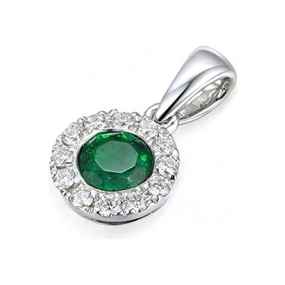 Gems přívěsek Lien bílé zlato s brilianty a smaragdem 585 38 2 0289.1B00.0.00.HSI.606.23