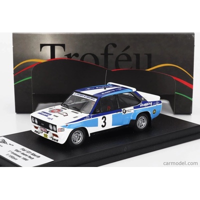 Trofeu Fiat 131 Abarth Winner Rally Circuit Des Ardennes 1980 Didi Andre Pauly Bílá Modrá 1:43