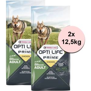 Versele-Laga Versele Laga Opti Life Prime кучешка храна Възрастни Пиле 2 x 12, 5 кг