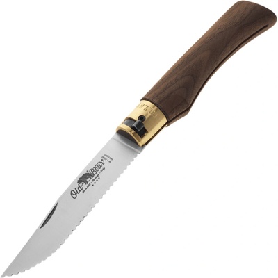 OLD BEAR XL - STAINLESS STEEL, WALNUT HANDLE, SERRATED BLADE 9337/23_LN