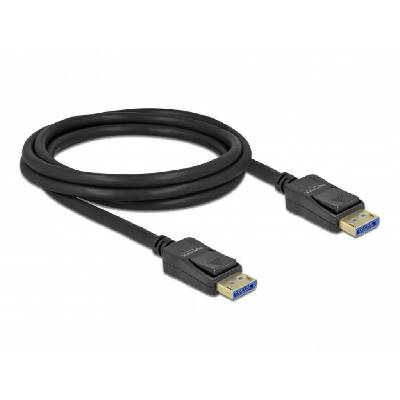 Кабел Delock DisplayPort 2.0 мъжко - DisplayPort мъжко, 2.0м, 10K, Черен (DELOCK-80262)