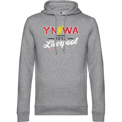 Superfutbal mikina YNWA sivá melírová