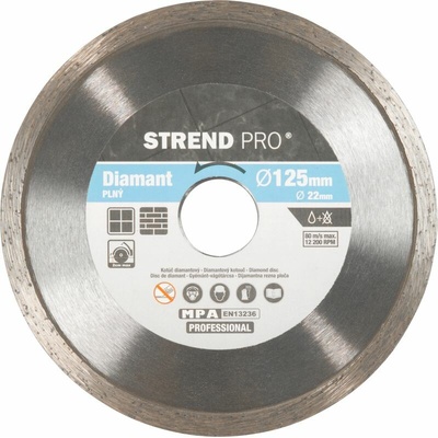 Strend Pro 521B Diamantový plný kotúč 125 mm 223918
