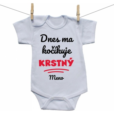 Boodyy Body s krátkym rukávom Dnes ma kočíkuje krstný