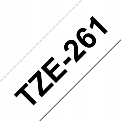 Páska Brother TZe-261 36 mm 8 m bílý černý potisk