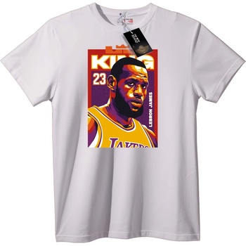 NOONEBRAND Тениска LeBron James Кралят 23 Lakers - L, White