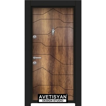 Image 1 of Haska Входна врата Parkdor Стар 90 - Ася орех (цена без монтаж)