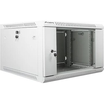 Lanberg rack cabinet 19 wall-mount 6U / 600x600 for self-assembly (flat pack), grey (WF01-6606-10S)