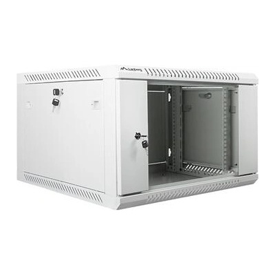 Lanberg rack cabinet 19 wall-mount 6U / 600x600 for self-assembly (flat pack), grey (WF01-6606-10S)