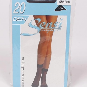 Image 1 of Къси чорапи в графитен цвят - 20 den