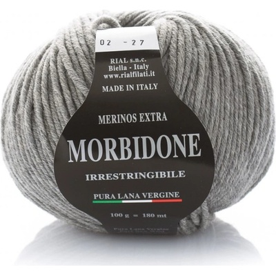 Merino vlna Rial Filati Morbidone světlá šedá