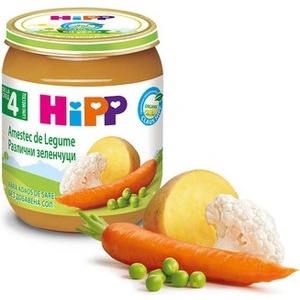 Hipp БИО пюре Различни зеленчуци 4м+ 125г