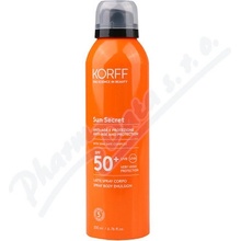 Korff Sun Secret tělové mléko spray SPF50+ 200 ml