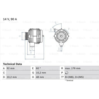 Alternátor BOSCH 0 986 039 740