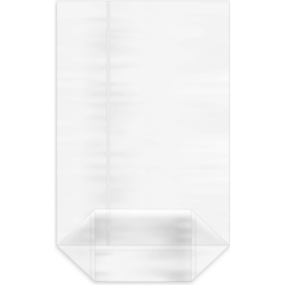 Celofánový sáčok číry s krížovým dnom 14,5 x 6 x 23,5cm, 100ks 93014 transparentná