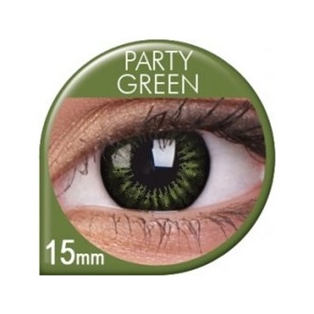 MaxVue ColorVue Big Eyes Party Green barevné tříměsíční dioptrické 2 čočky