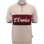 Santini Мъжка фланелка с къс ръкав за колоездене Santini Eroica Vino Wool Jersey Cycling jersey - Cappuccino (056-3918-0213)