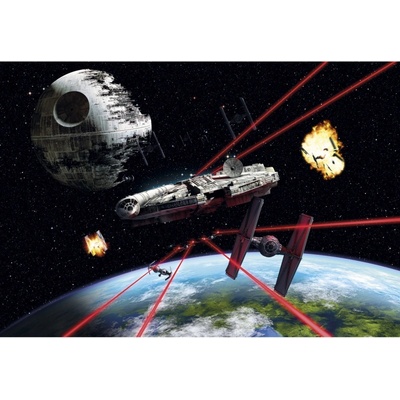 Komar Papírová fototapeta Star Wars Millennium Falcon rozměry 368 x 254 cm