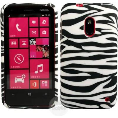 Nokia Lumia 620 Zebra Style Силиконов Каъф + Протектор